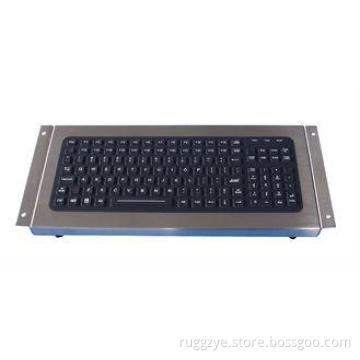 Desktop 119 key IP67 silicone industrial keyboard with inte